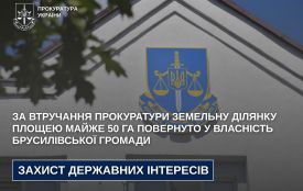 За втручання прокуратури земельну ділянку площею майже 50 га повернуто у власність Брусилівської громади