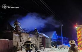 На Коростенщині рятувальники ліквідували пожежу у лазні