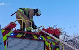 Пожежу після ворожої атаки на Житомирщину ліквідовано