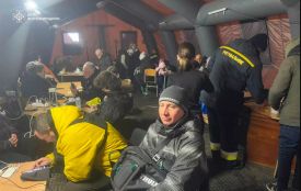 Рятувальники Житомирщини розгорнули у Києві чотири Пункти незламності