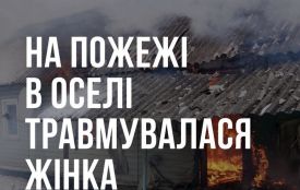 На Любарщині під час пожежі жінка отруїлася чадним газом