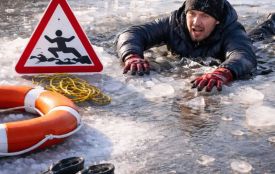 Обережно: відлига! Лід стає небезпечним!