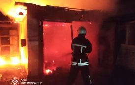 В Андрушівці під час пожежі в гаражі загинула жінка