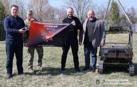 Наземний роботизований комплекс – на передову для підсилення поліцейських Житомирщини