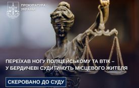 Переїхав ногу поліцейському та втік – у Бердичеві судитимуть місцевого жителя