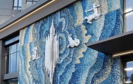 Мозаїчне панно з колишнього кінотеатру «Космос» буде збережено та відтворено на новій будівлі