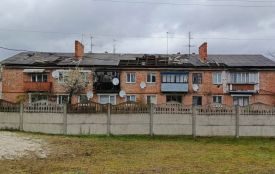Вчорашній буревій зірвав шифер з багатоквартирного будинку у селищі Гранітному
