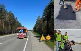 На дорогах державного значення на Житомирщині зафіксовано вибоїн на площі в 165 тис кв. м