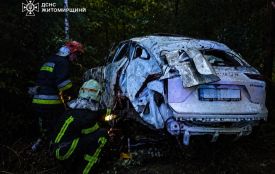 ДТП на Коростенщині: рятувальники деблокували з автівки тіло пасажирки