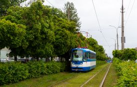 У Житомирі на обкатку вийшов перший із шести трамваїв, переданих Хорватією