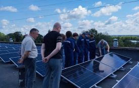На шляху до енергетичної незалежності: у Житомирському коледжі введено в експлуатацію сонячну електростанцію