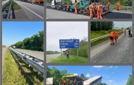 На Звягельщині на магістралі М-06 дорожники завершили відновлення асфальтного покриття