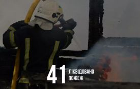 Рятувальники області минулого тижня 41 раз виїжджали на гасіння пожеж