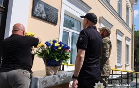 Навіки в строю, назавжди шериф: на Житомирщині відкрили меморіальну дошку полеглому на війні поліцейському