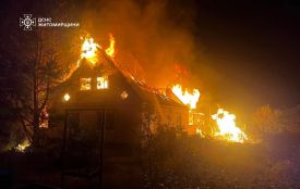 У селі Вирва згорів двоповерховий житловий будинок