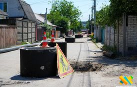 У провулку Селецькому в Житомирі триває будівництво нової каналізаційної мережі