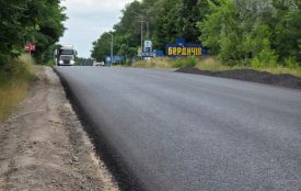 Завершено основні роботи з асфальтування обходу Бердичева
