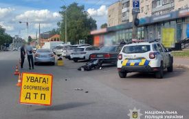 У Житомирі на вулиці Івана Кочерги у ДТП травми отримав мотоцикліст