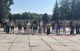 У Житомирі відбулася акція на підтримку міністра оборони України Михайла Федорова