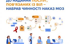 Оновлено підходи до надання послуг, пов’язаних із ВІЛ- набрав чинності наказ МОЗ