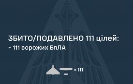 У ніч на 13 серпня сили ППО збили 111 ворожих БпЛА