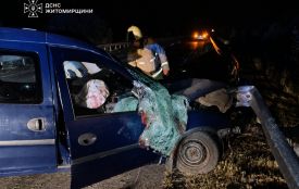 ДТП на Коростенщині: двоє загиблих, рятувальники деблокували тіло водія з понівеченого легковика