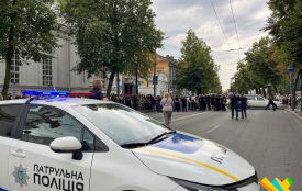 Житомир провів в останню путь загиблих від російського удару офіцерів поліції