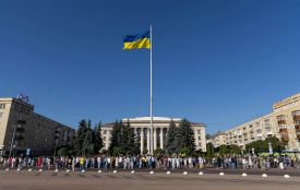 На майдані Соборному в Житомирі урочисто відзначили День Державного Прапора України
