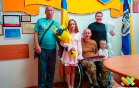 У День Незалежності України житомирянину, лейтенанту Національної гвардії України Івану Кондратюку, вручили три військові нагороди