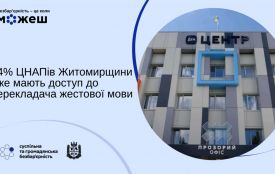 Безбар’єрність на Житомирщині:  44% ЦНАПів вже мають доступ до перекладача жестової мови