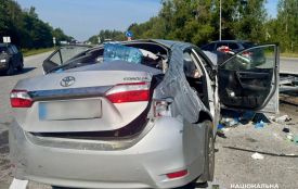 Неподалік Житомира киянин на легковику не впорався з керуванням: водій і пасажир - у реанімації