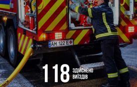 Надзвичайники Житомирщини 118 разів виїжджали на ліквідацію надзвичайних подій минулого тижня