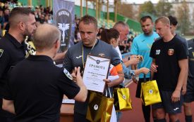 Рятувальники Житомирщини здобули "срібло" на благодійному футбольному турнірі на підтримку ЗСУ