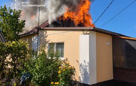 Будинок горів у с. Клітчин Житомирського району