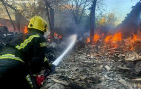 Рятувальники спільно з лісівниками ліквідували пожежу в складській будівлі ферми в с. Голубівка