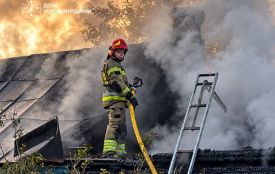 У с. Старочуднівська Гута Житомирського району вогнеборці ліквідували пожежу