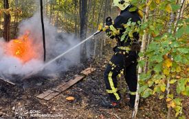 Минулої доби рятувальники області 6 разів виїжджали на гасіння пожеж сухої трави