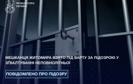 Мешканця Житомира взято під варту за підозрою у зґвалтуванні неповнолітньої