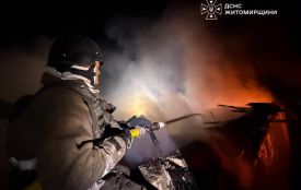 Масована атака російських БпЛА на Житомирщині: пошкоджені об'єкти енергетики, підприємство, ліцей та житлові будинки