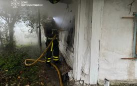 На Коростенщині під час пожежі в житловому будинку рятувальники виявили тіло чоловіка