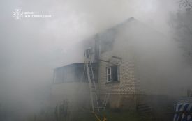 У Тетерівці горів двоповерховий житловий будинок