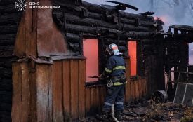 Пожежа площею 100 кв. м виникла в деревʼяному житловому будинку в с. Недашки на Коростенщині