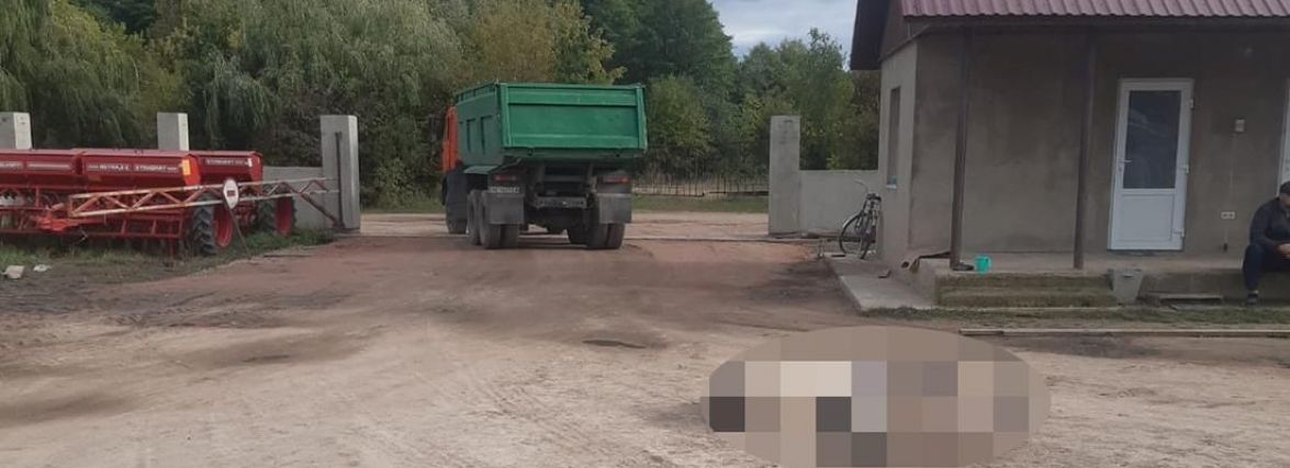 Нещасний випадок у фермерському господарстві Черняхівщини: «КАМАЗ» наїхав на чоловіка