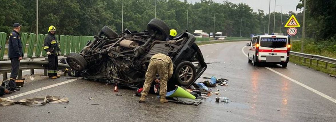 Увага! Через аварію з потерпілими рух з Києва до Житомира ускладнений!