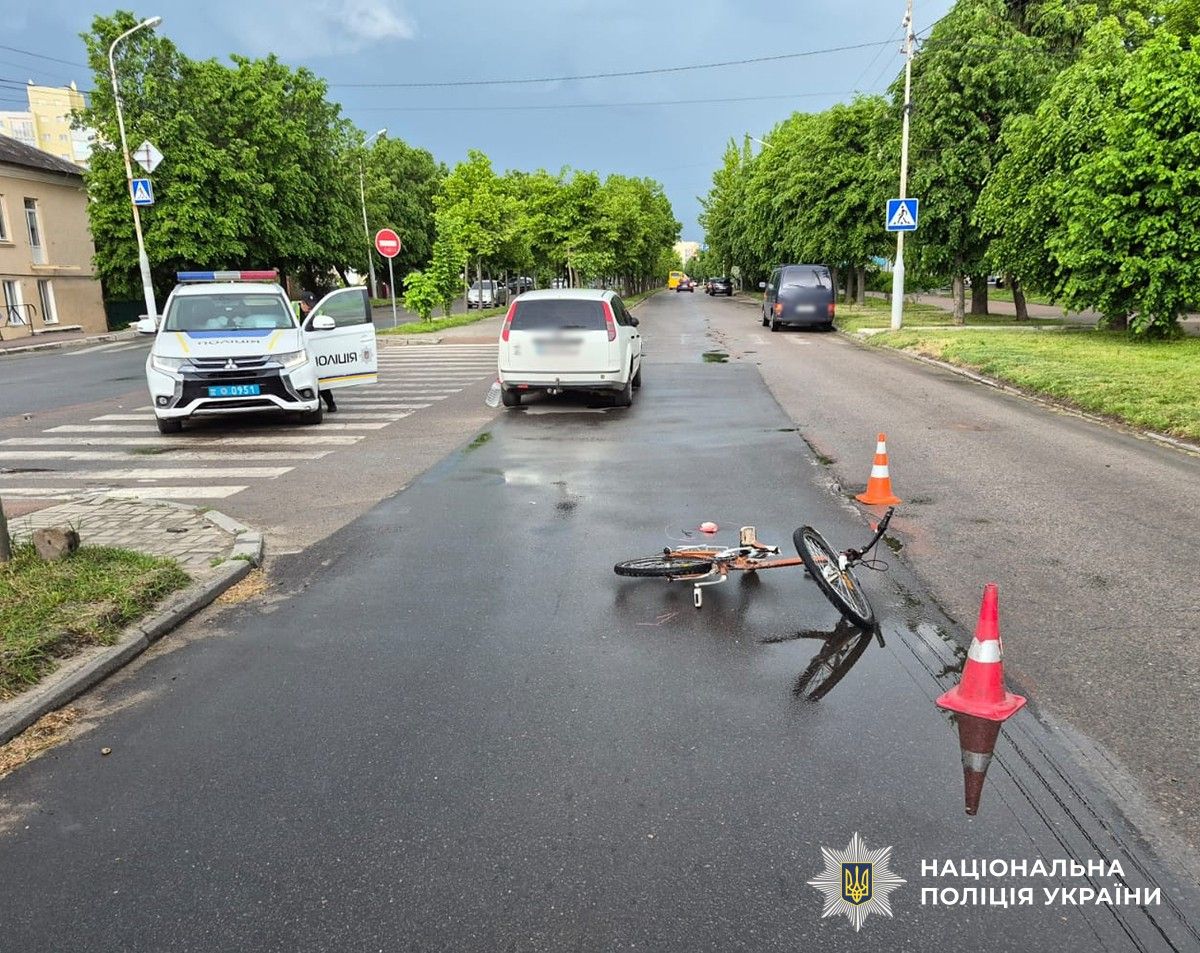 У Бердичеві травми в ДТП отримала велосипедистка