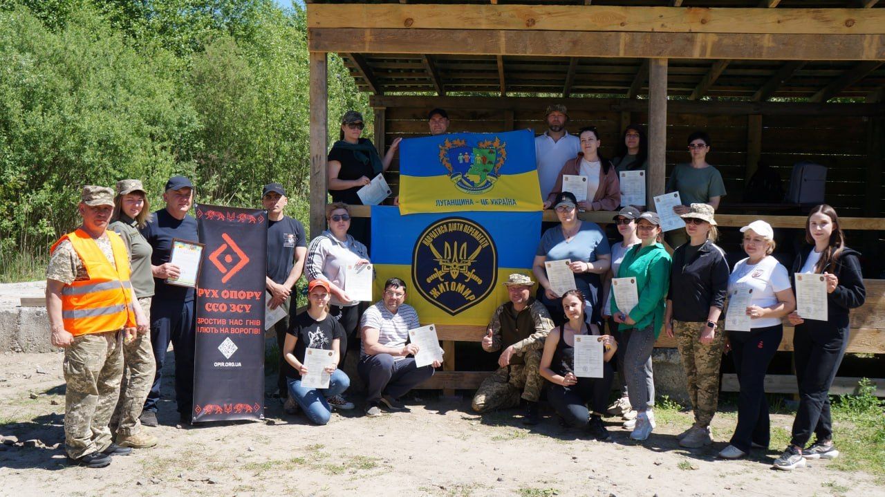 Переселенці та охочі громадяни пройшли підготовку з національного спротиву