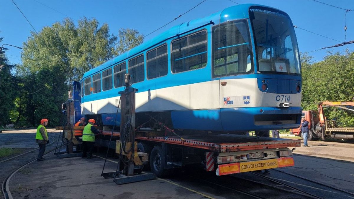 Усі шість трамваїв із Хорватії вже в Житомирі!