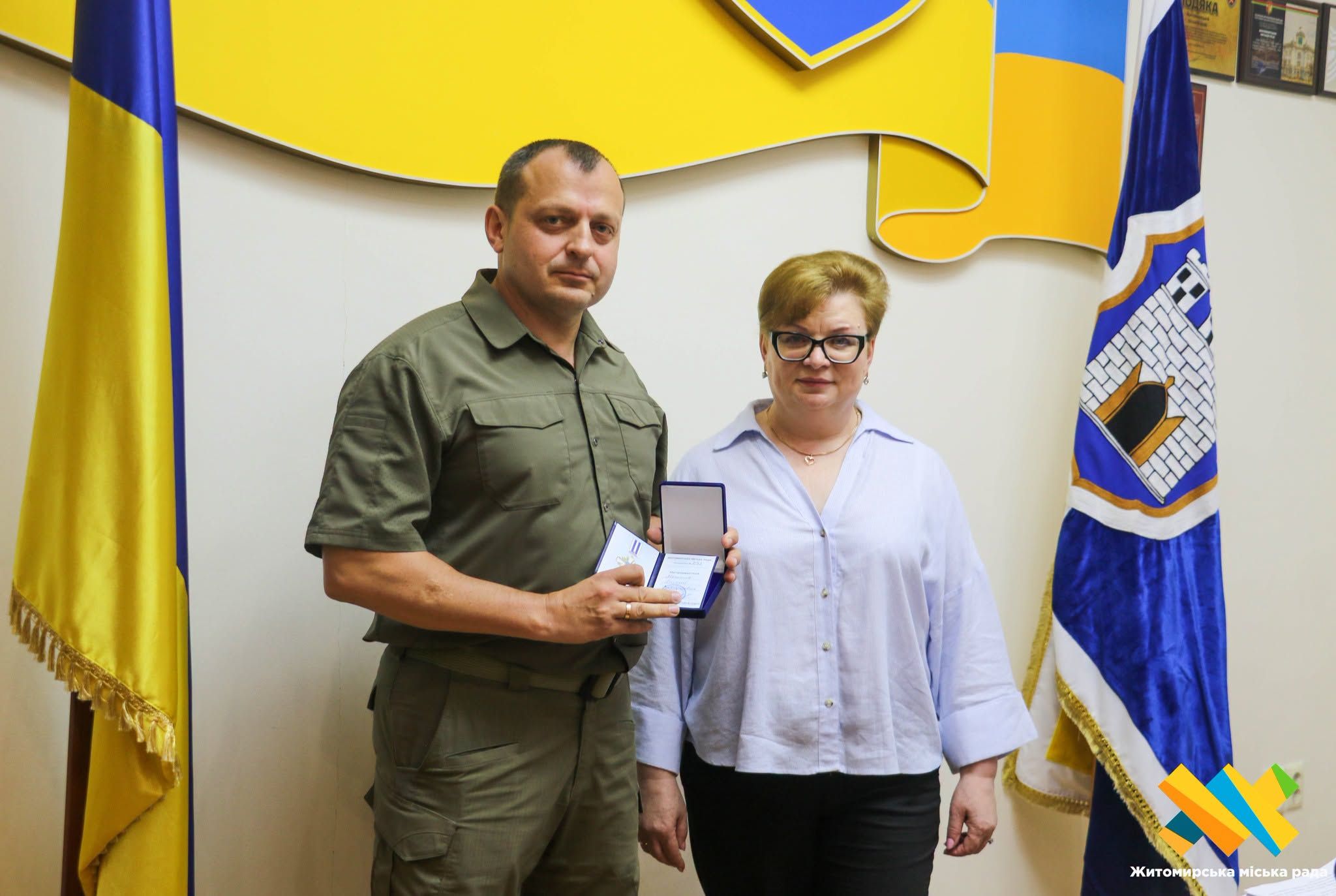 Відзнаку «За заслуги перед містом Житомиром II ступеня» вручили полковнику Нацгвардії Олексію Мельнику