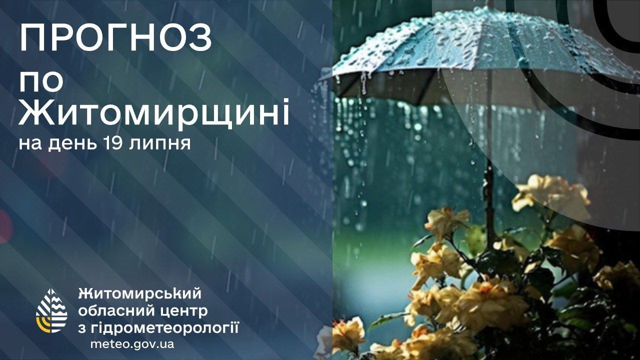 Синоптики попереджають про дощ і грози 19 липня