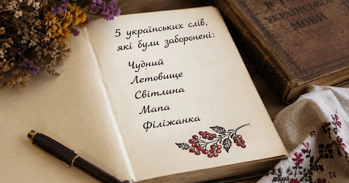 5 цікавих українських слів, які були заборонені радянською владою, але вони повернулися